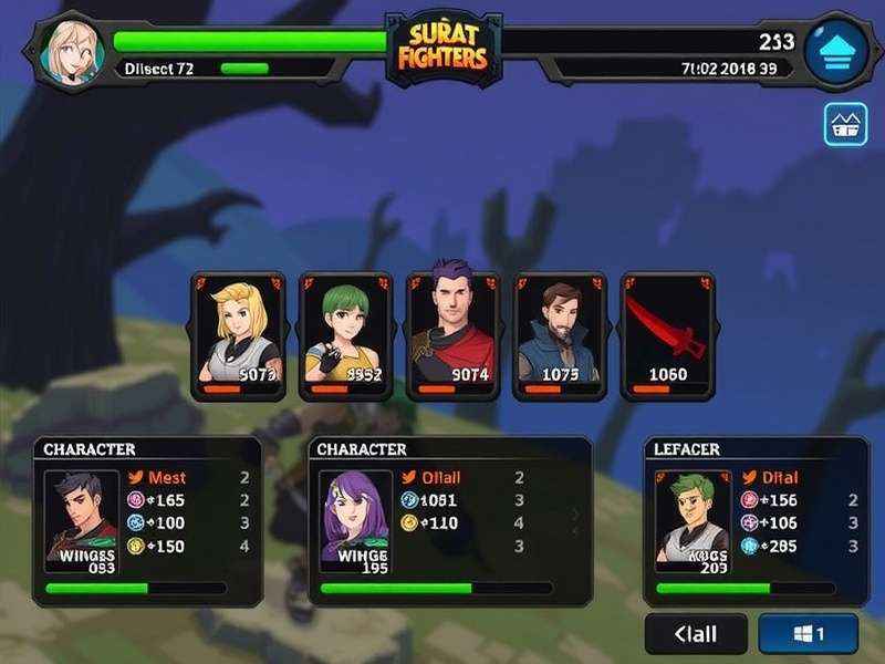 Surat Noble Fighters Character Selection